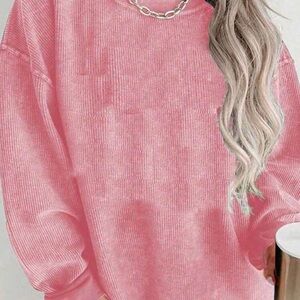 Women’s Pink Crew Neck Sweater